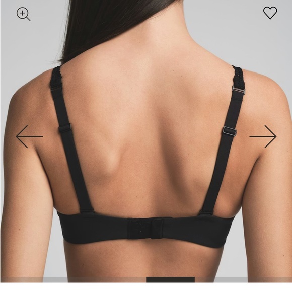 SKIMS Black Lace Trim Bra - Picture 3 of 5